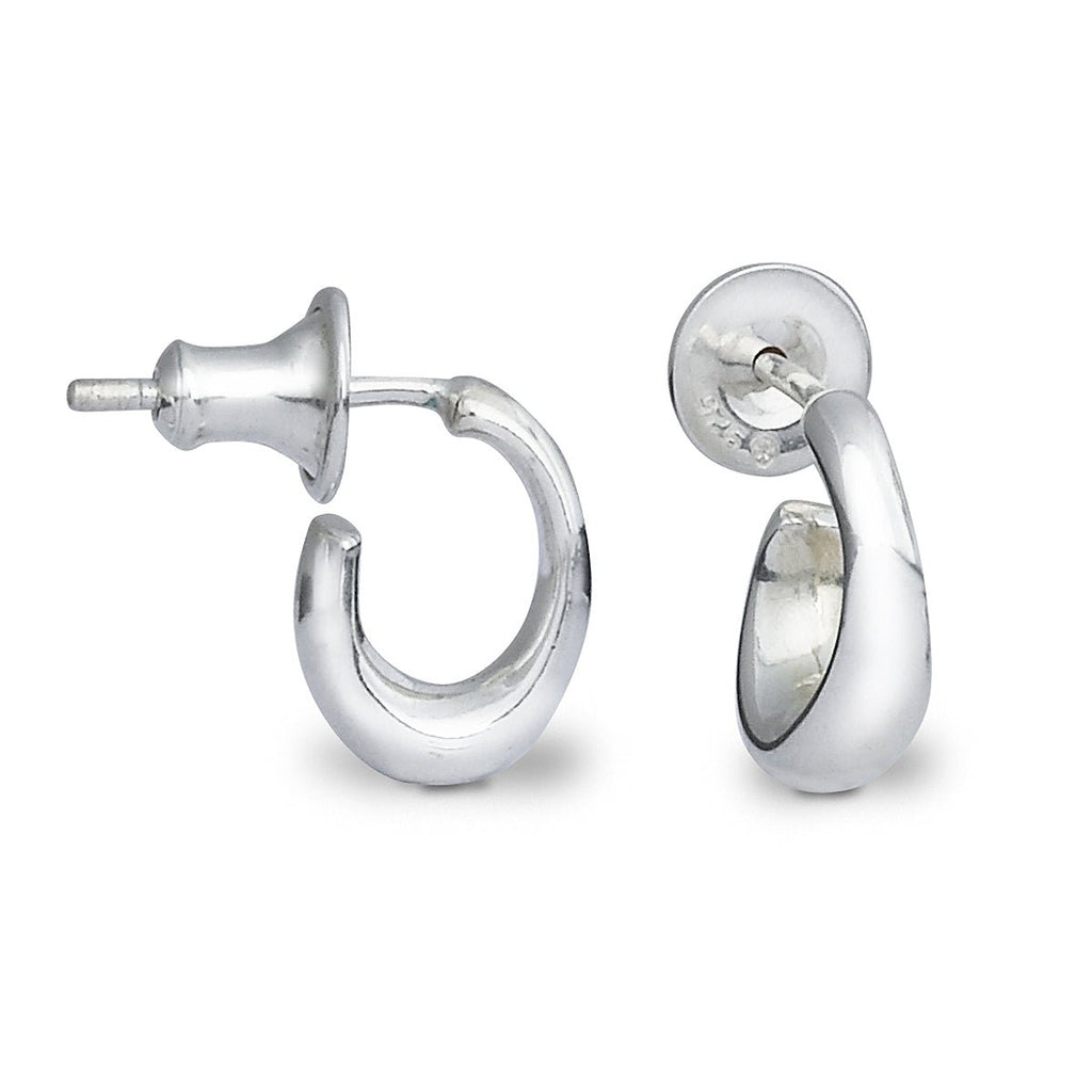 Classic Huggy Silver Hoop Earrings - Jays Shop uk