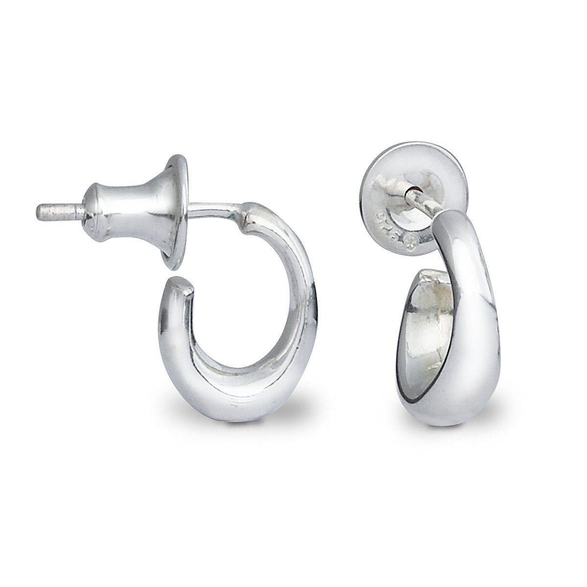 Classic Huggy Silver Hoop Earrings - Jays Shop uk