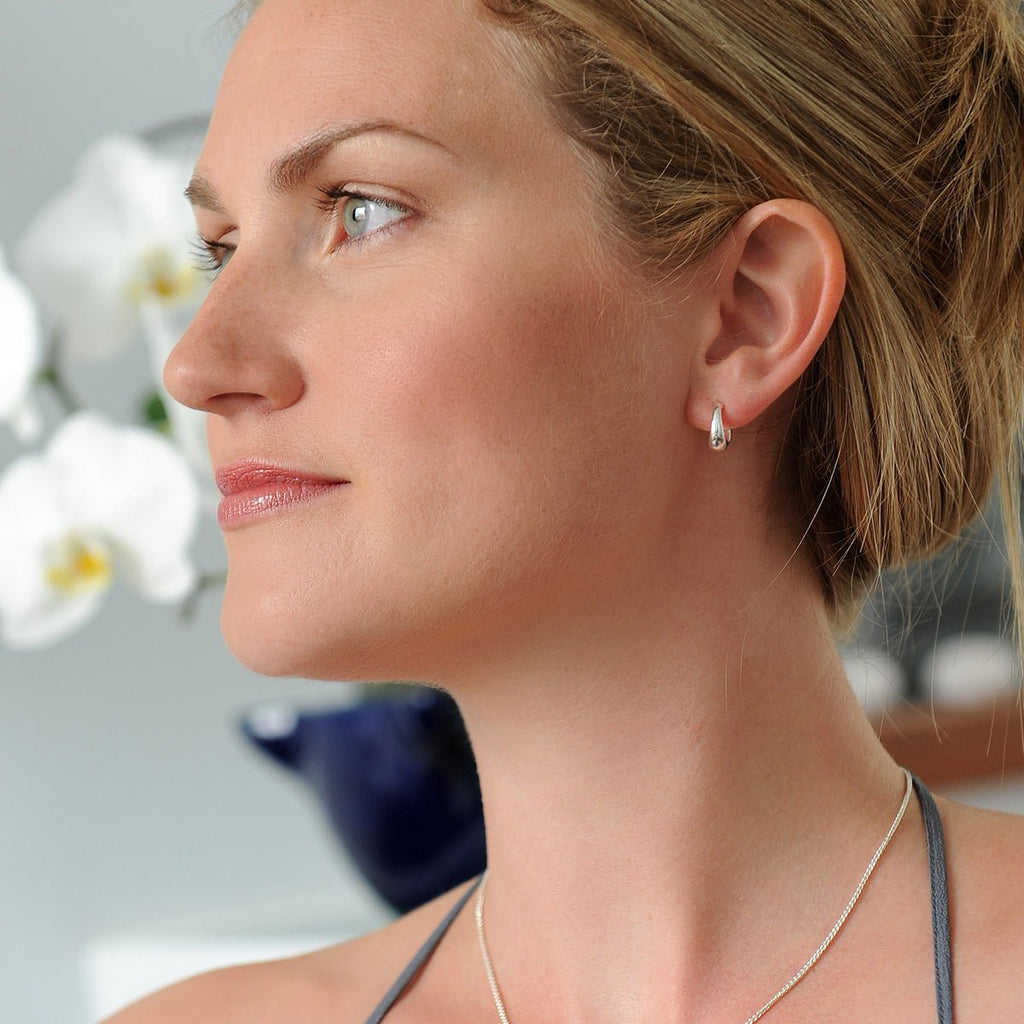Classic Huggy Silver Hoop Earrings - Jays Shop uk