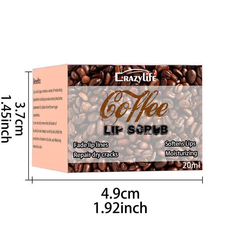 Crazylife Coffee Lip Scrub for Moisturizing Care - Jays Shop uk