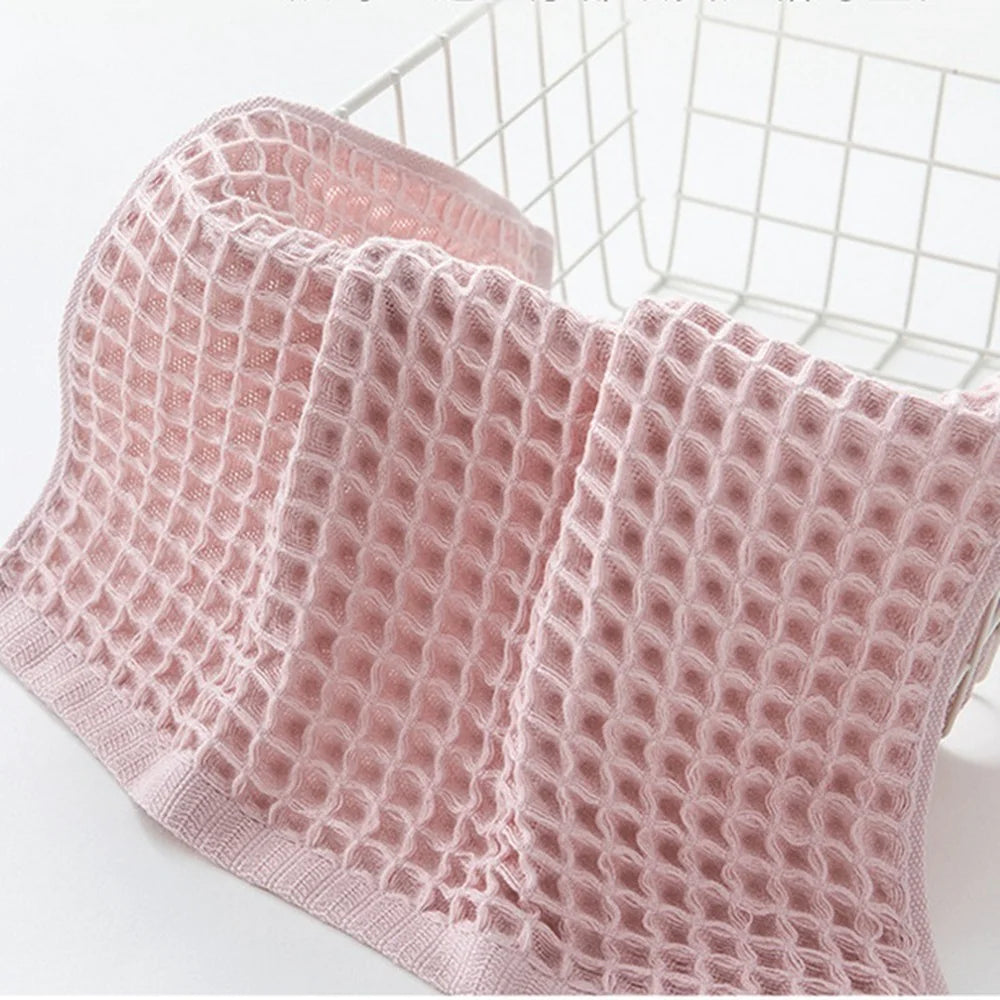 Adult Waffle Soft Cotton Hand Towel - 34x34cm