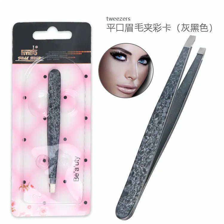 Double - Sided Stainless Steel Tweezers Beauty Set - Jays Shop uk