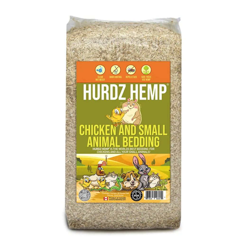 [33lbs] Hemp Bedding for Chickens - Made from 100% Natural Hemp - Superior Absorption & Odor Control- Eco-Friendly Hemp Bedding for Chickens - Easy Maintenance Hemp Bedding for Small Animals