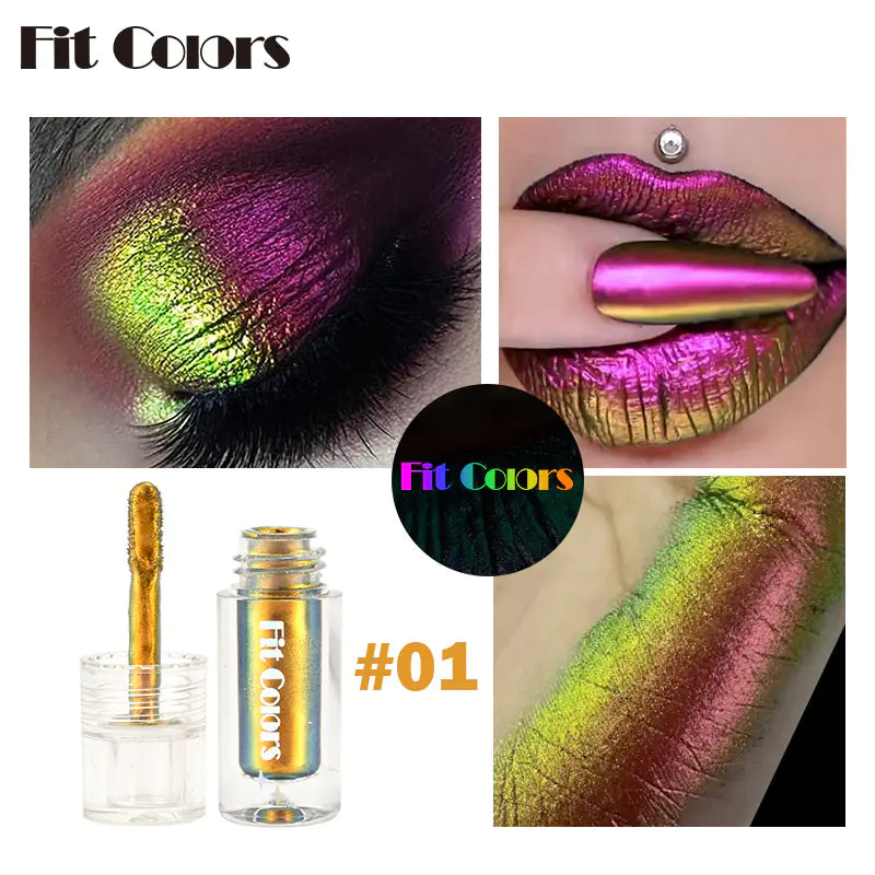 Aurora Long Lasting Multi Chrome Eyeshadow Pigments