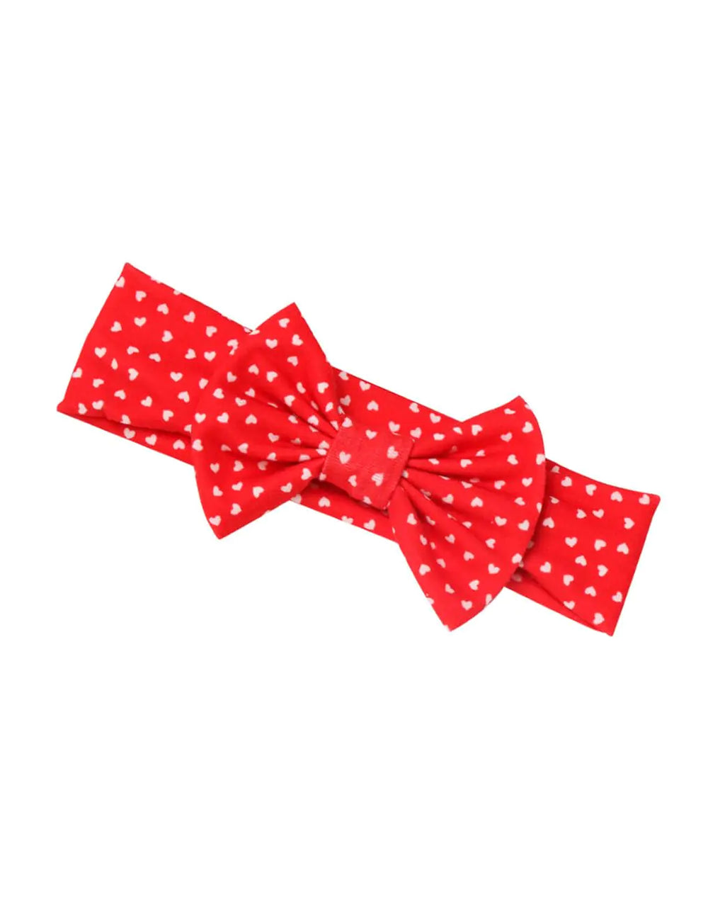 Valentines Day Turban Bow Baby Girls Valentines Day Headband Bowknot Holiday Headware BTV03 (D2-Red Band)