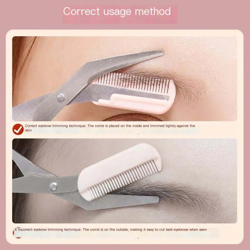 Eyebrow Scissors with Comb for Beginners and Makeup - Jays Shop uk