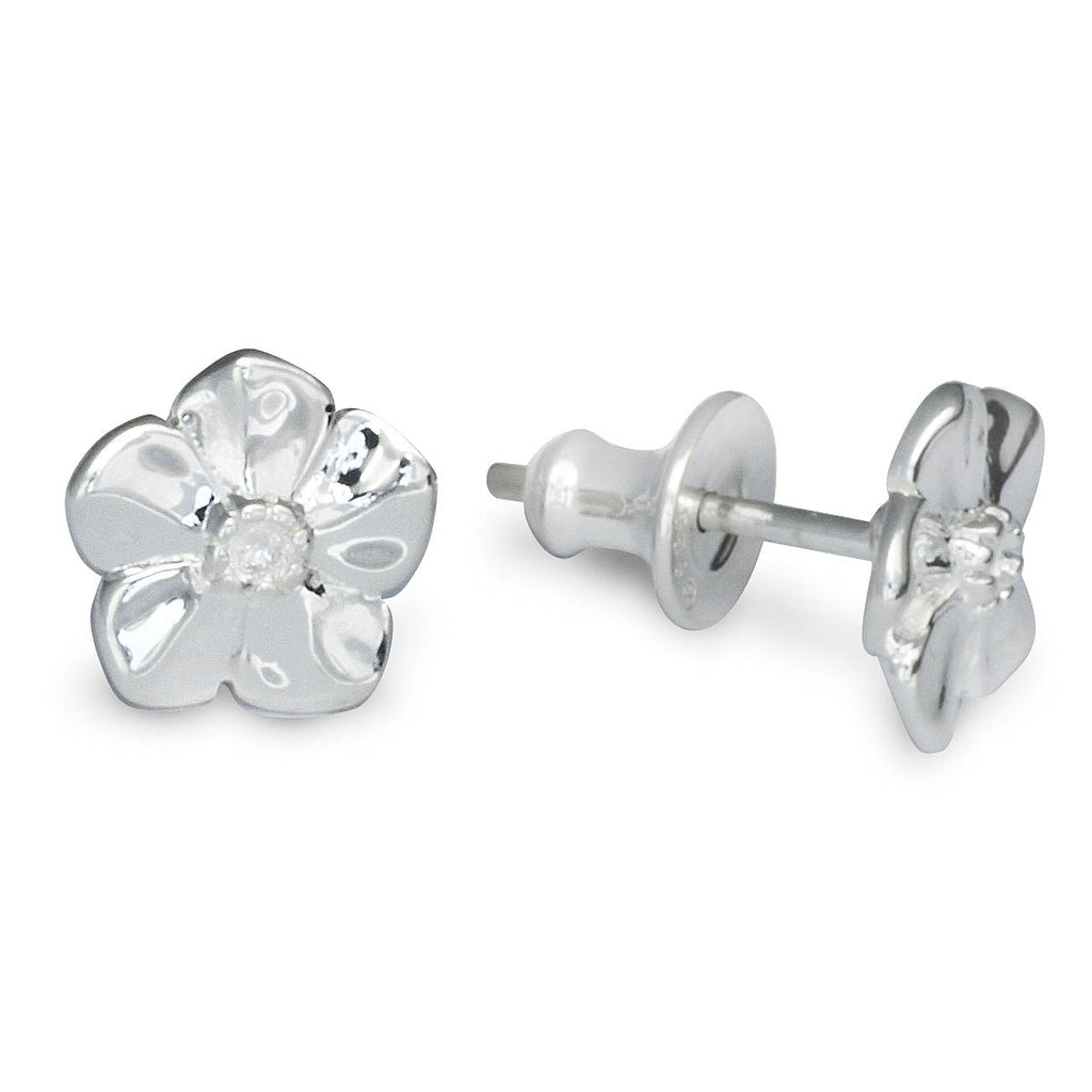 Forget - Me - Not Silver Stud Earrings - Jays Shop uk