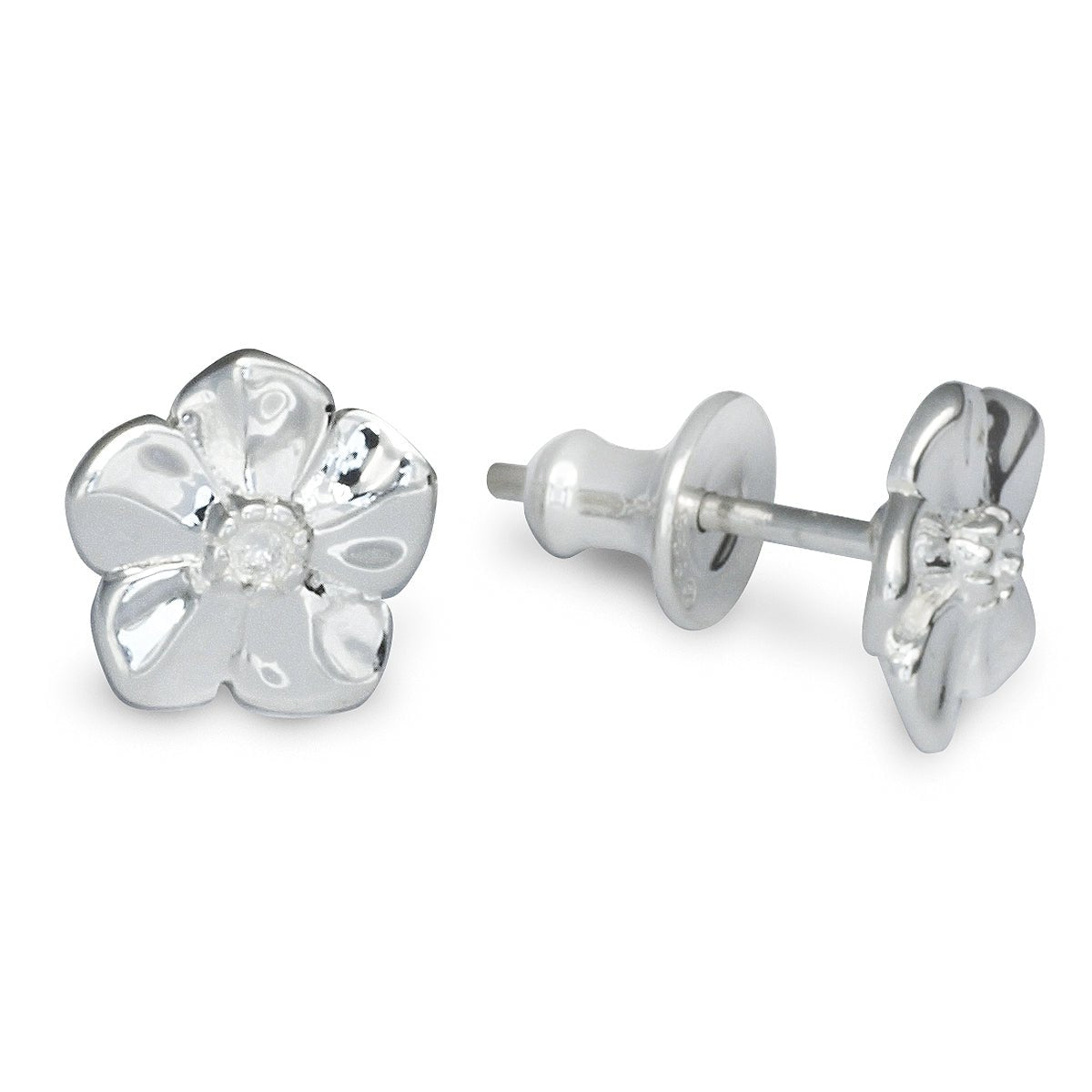 Forget - Me - Not Silver Stud Earrings - Jays Shop uk