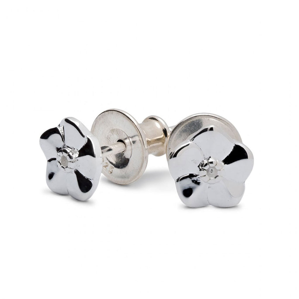 Forget - Me - Not Tiny Silver Stud Earrings - Jays Shop uk