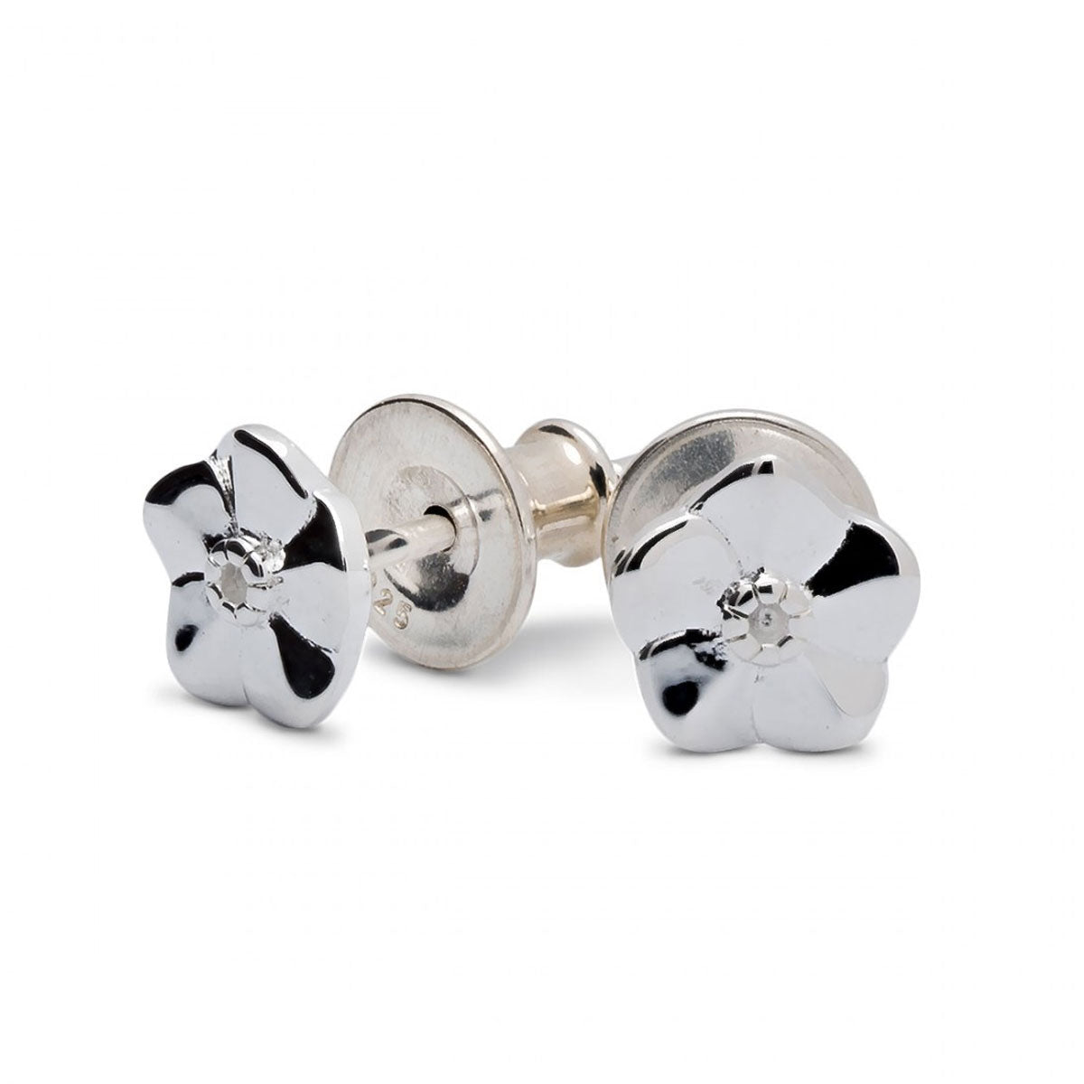 Forget - Me - Not Tiny Silver Stud Earrings - Jays Shop uk