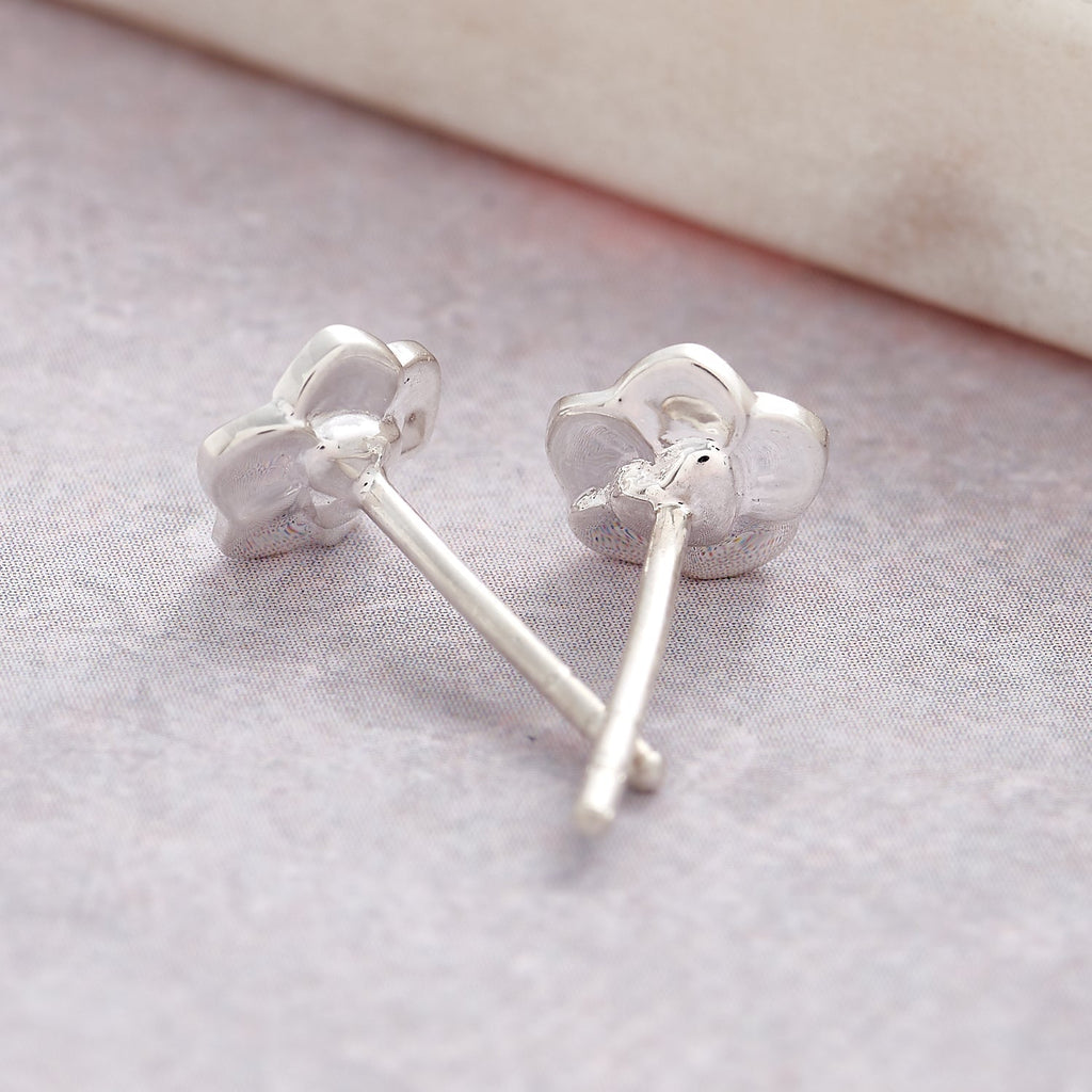 Forget - Me - Not Tiny Silver Stud Earrings - Jays Shop uk