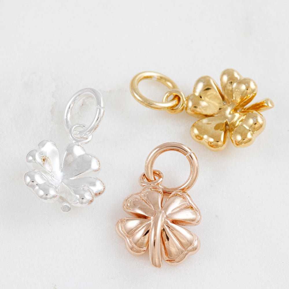 Four Leaf Clover Silver Charm - Jays Shop uk