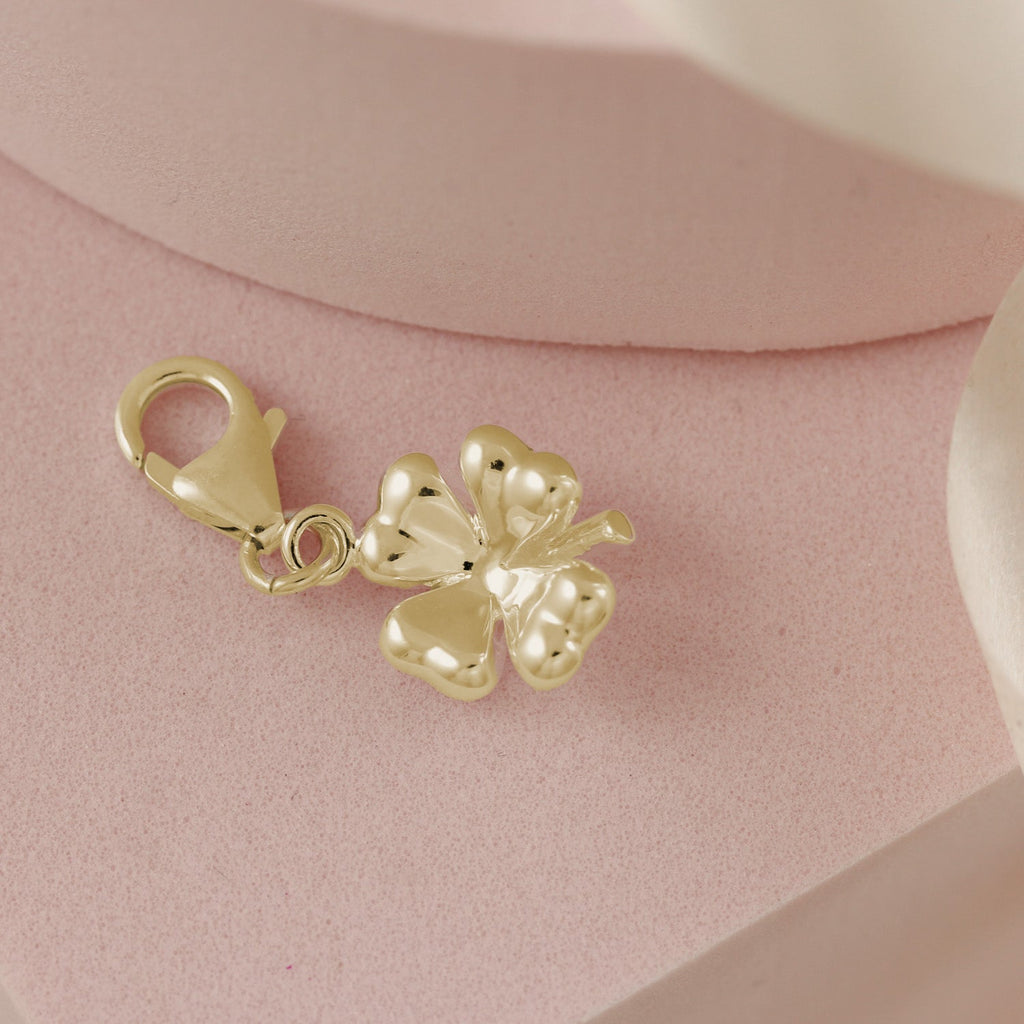 Four Leaf Clover Silver Charm - Jays Shop uk