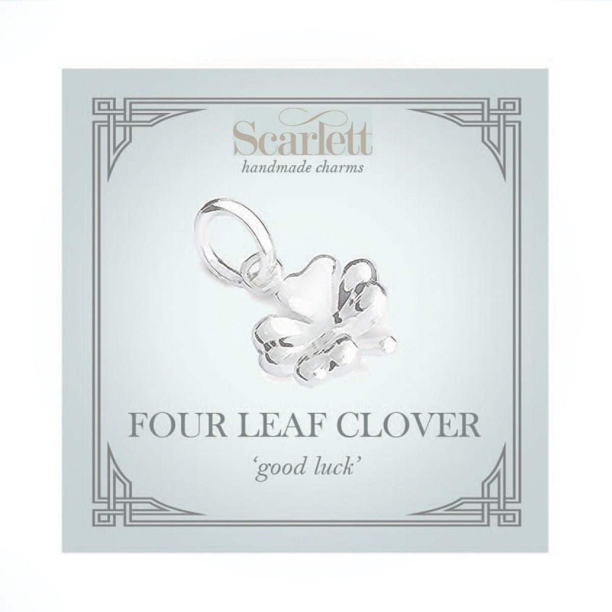 Four Leaf Clover Silver Charm - Jays Shop uk