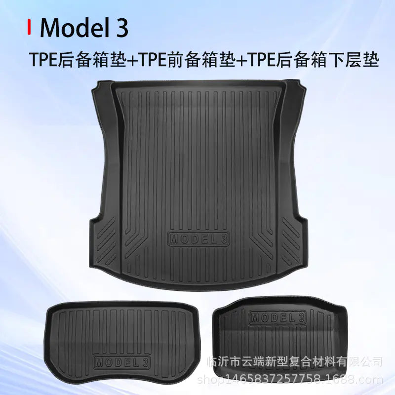 All-Weather TPE Floor Mats for Tesla Model 3/Y/S/X