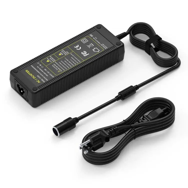 AC to DC Converter 12V 10A Car Cigarette Lighter Socket Power Supply Adapter AC/DC Transformer for Car Vacuum Cleaner Car Refrigerator and Other Car Devices