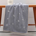 Embroidered Star Moon Cherry Soft Absorbent Towel 34x76cm