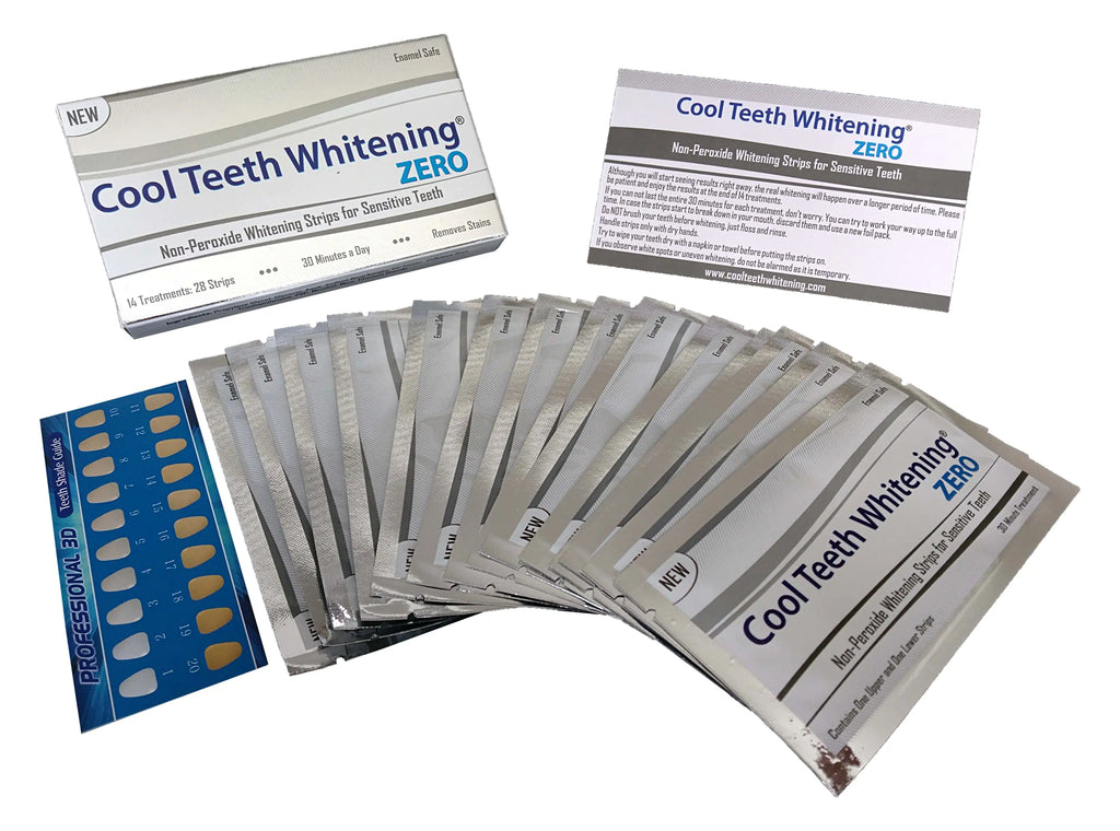 Teeth Whitening Strips Natural Teeth Strips for Sensitive Teeth White Strips for Teeth Whitening No Peroxide No Bleach