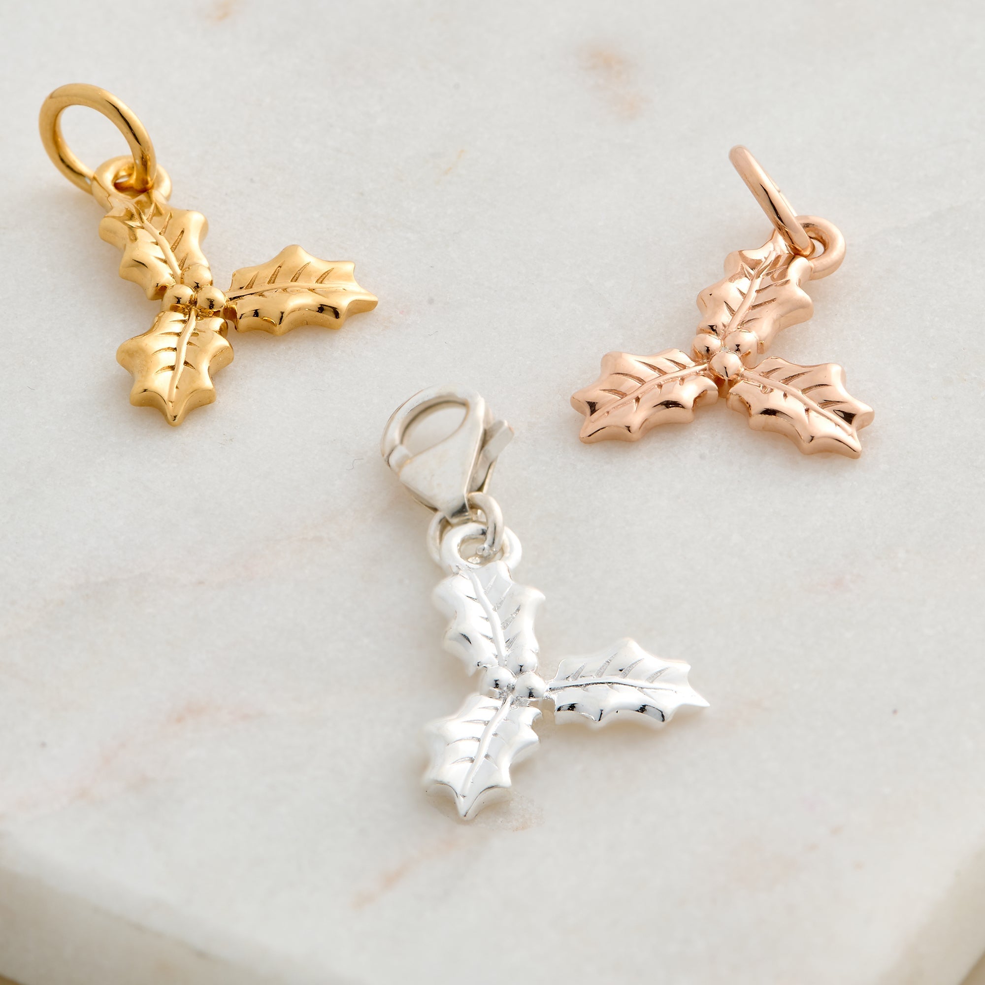 Holly Silver Charm - Jays Shop uk