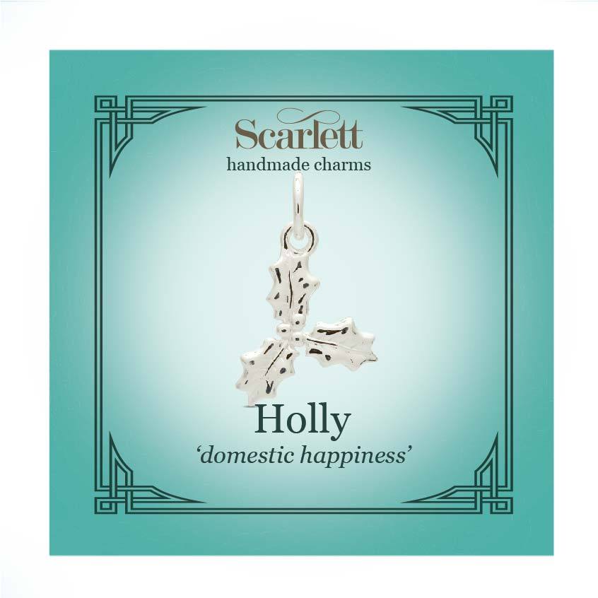 Holly Silver Charm - Jays Shop uk