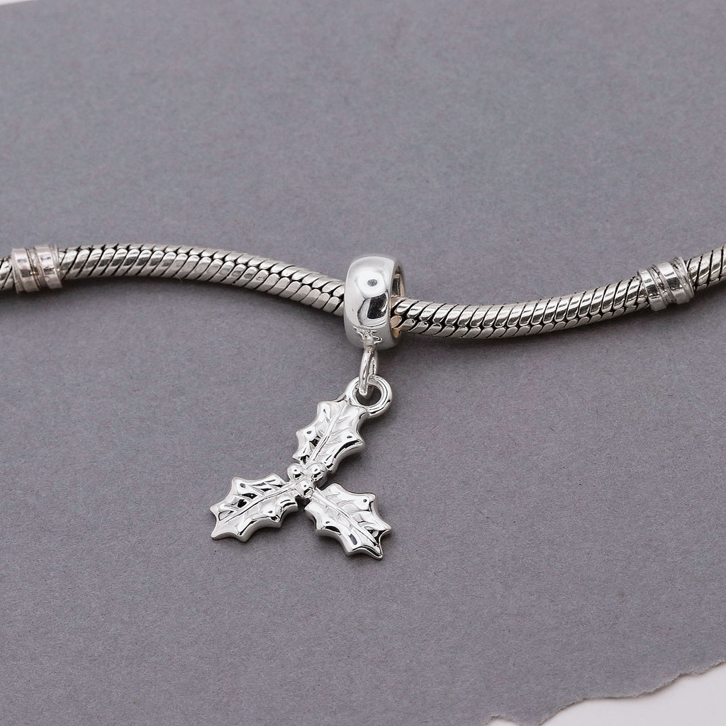 Holly Silver Charm - Jays Shop uk