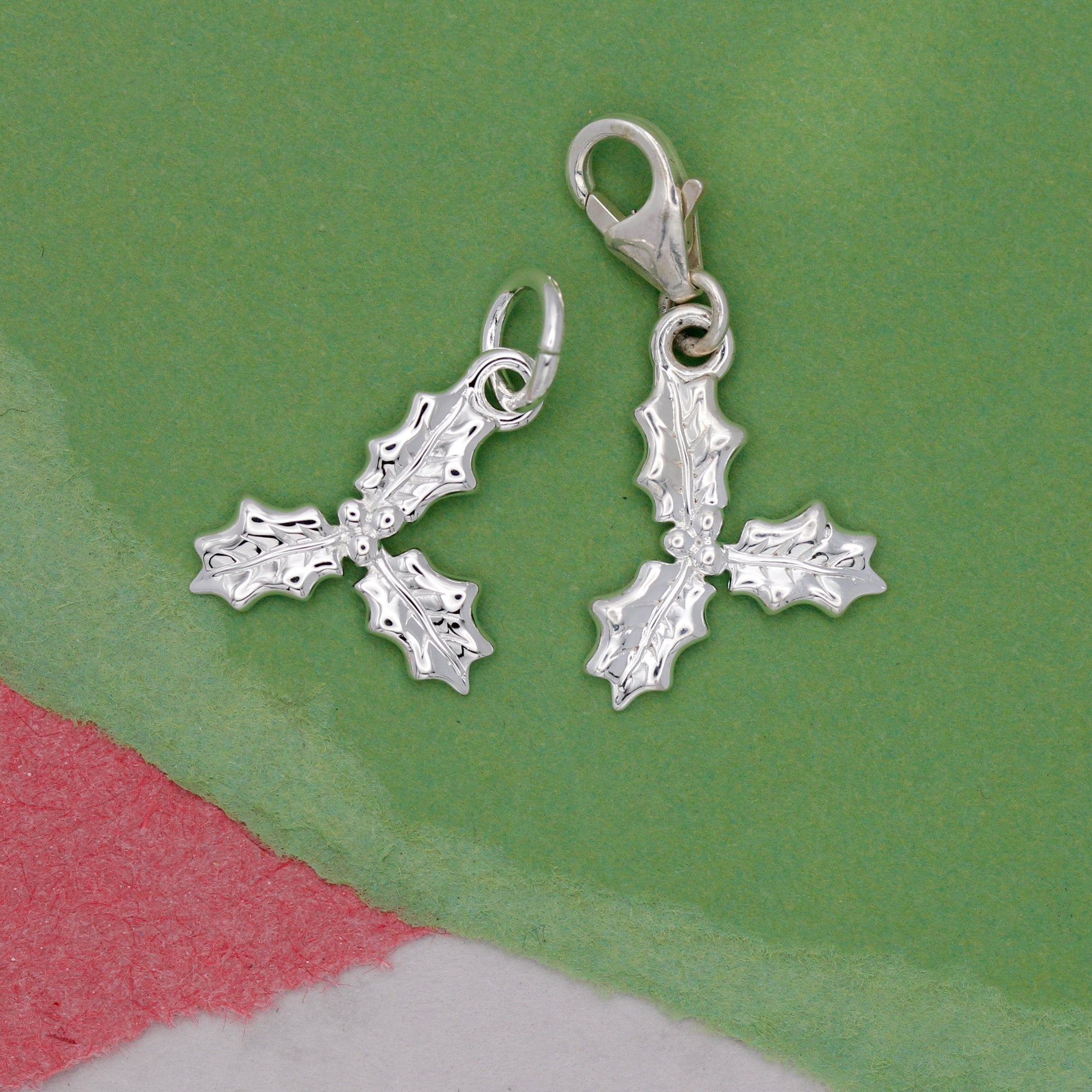 Holly Silver Charm - Jays Shop uk
