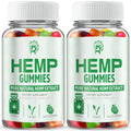 Drloton 2 Pack Hemp Gummies High Potency Organic Hemp Supplement - with Pure Natural Hemp Oil Extract Bear Edible Gummy Hemp Gummy for Adults Vegan Made in USA