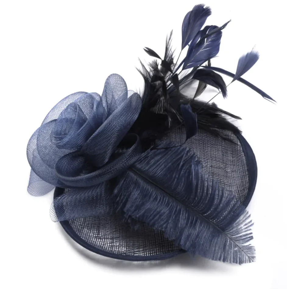 Hemp Yarn Ostrich Wool Banquet Top Hat