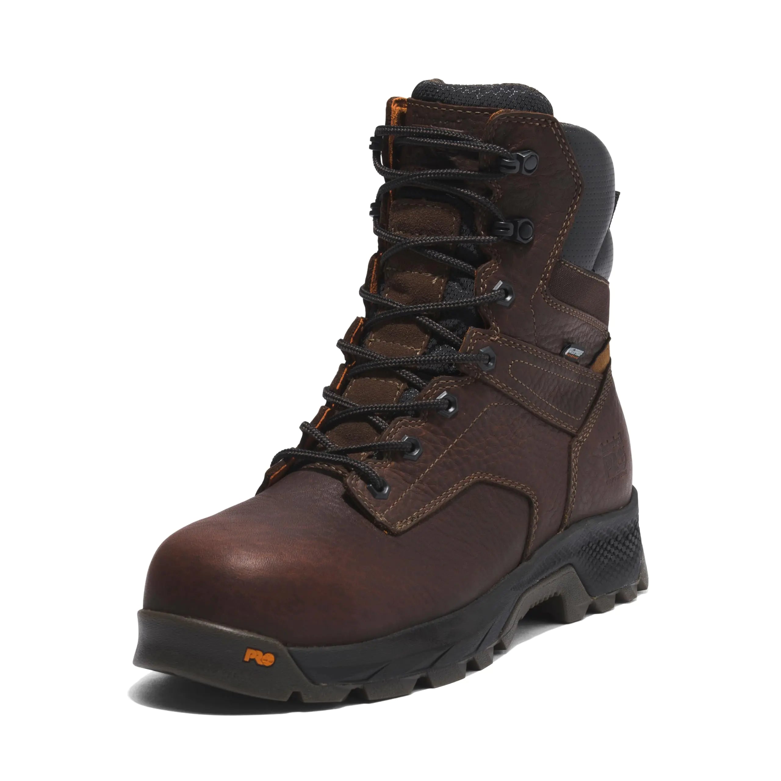 Timberland PRO Mens Titan EV 8 Inch Composite Safety Toe Waterproof Industrial Work Boot Brown-2024 New 8.5 Wide