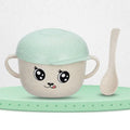 Drop-Proof Children's Bowl with Scalding Spoon & Cover
