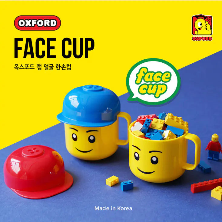 Korean Imported LEGO Smile Face Kids Cup with Lid