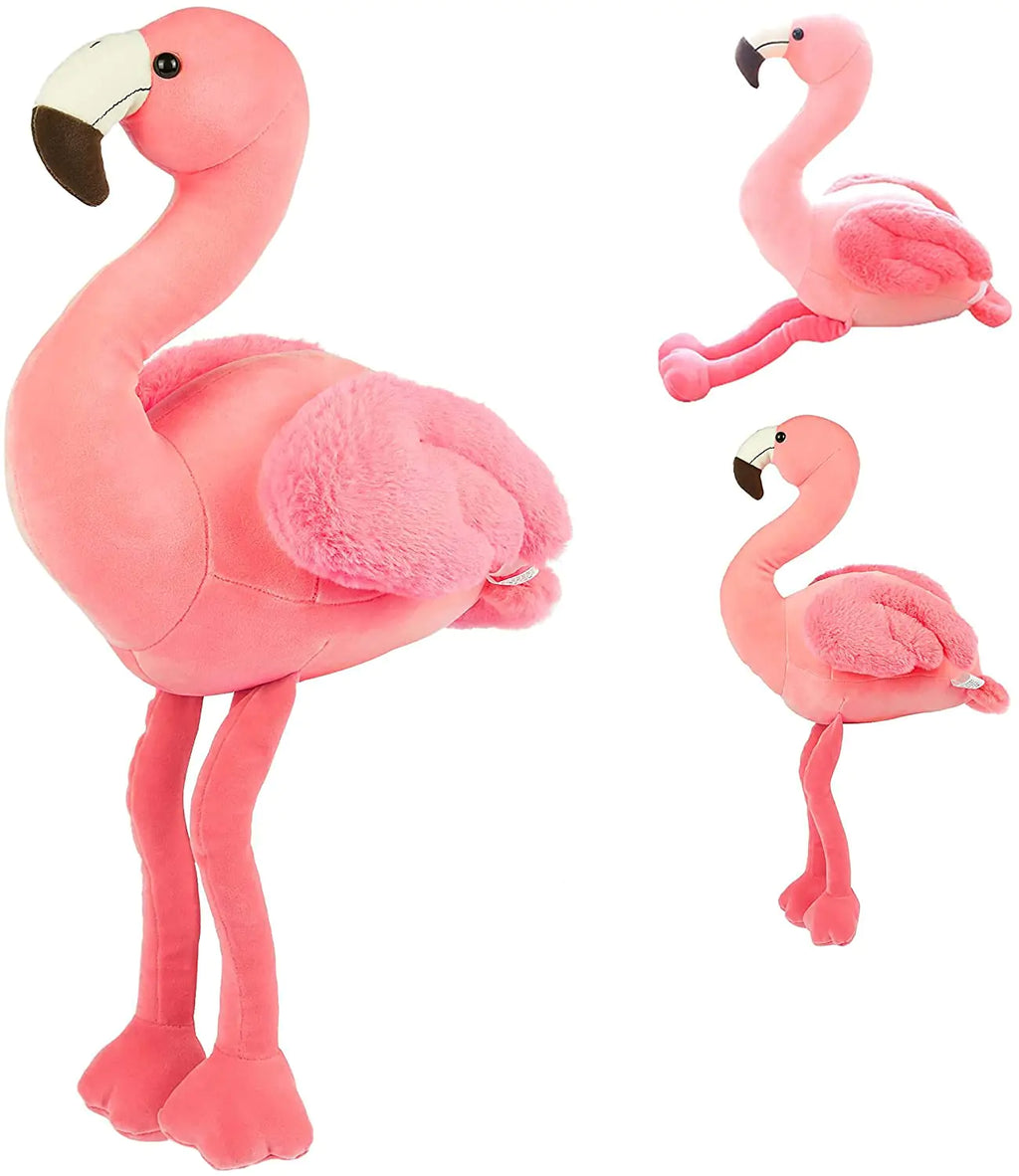 COSGOO 19 Inch Tall Soft Flamingo Stuffed Animal Pink Plushie Flamingo Plush Toys for Home Decor Stuffed Animals Plush Figure Gift for Kids or Lover in Birthday Valentine and Christmas