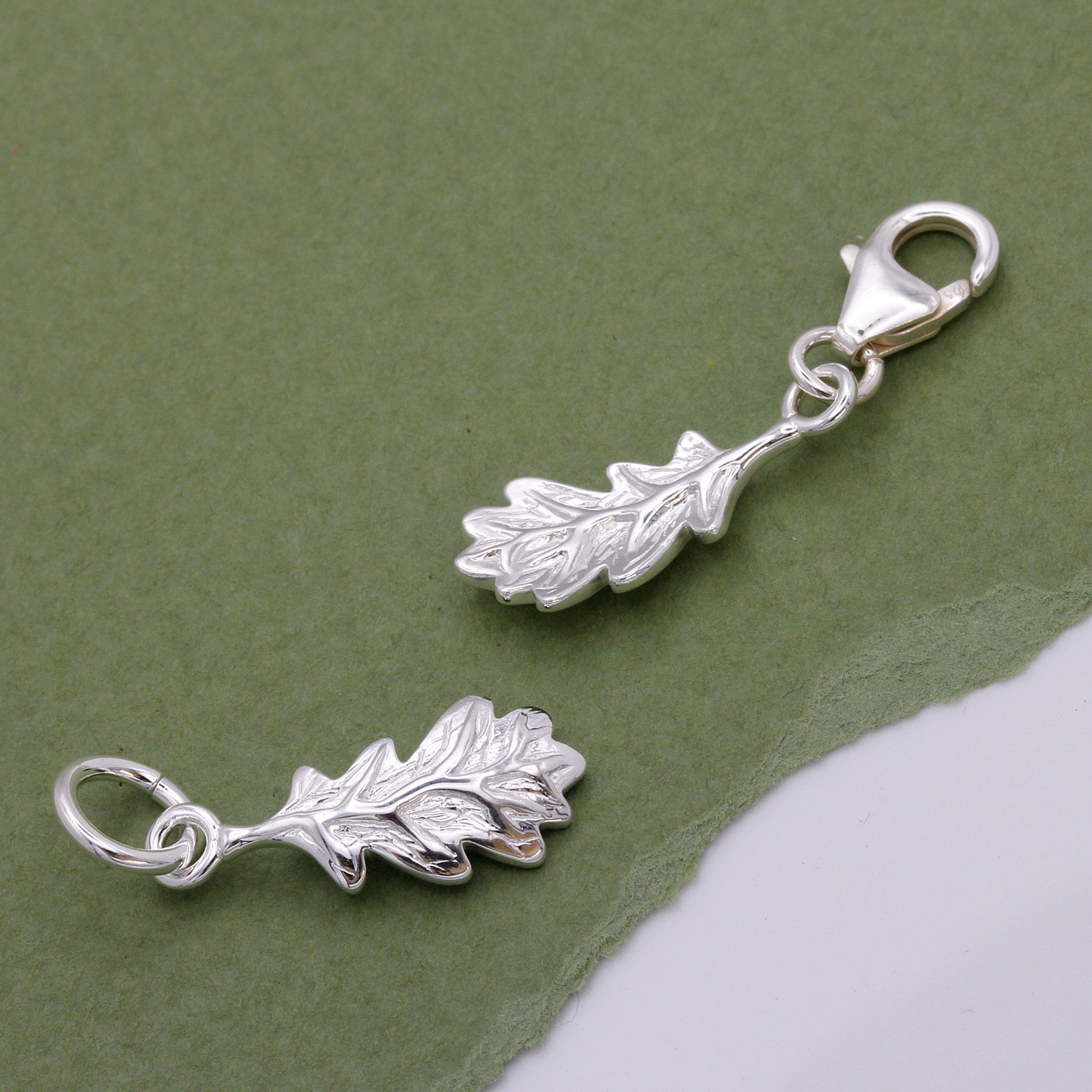 Oak Leaf Silver Charm