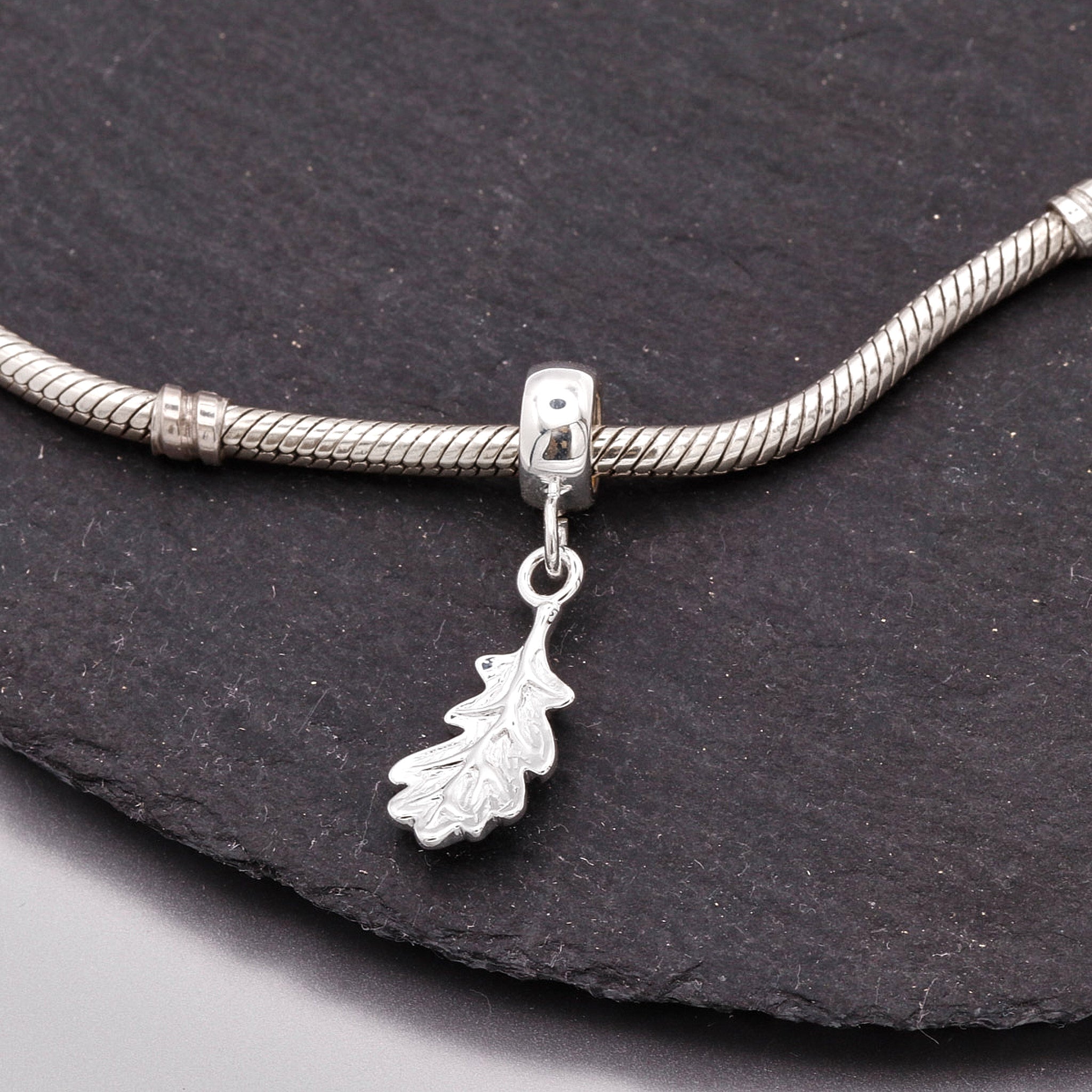 Oak Leaf Silver Charm