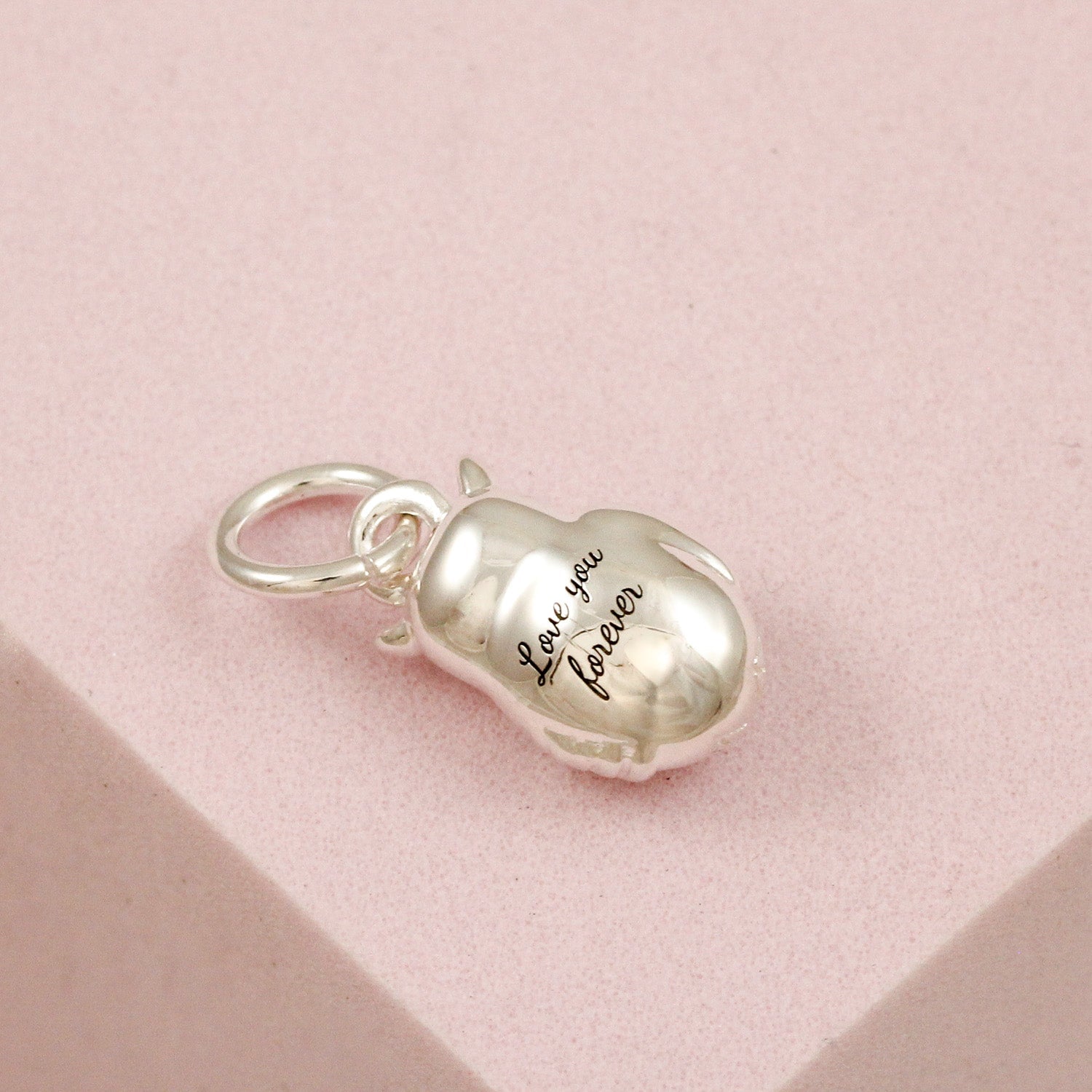 Owl Personalised Silver Charm - Jays Shop uk