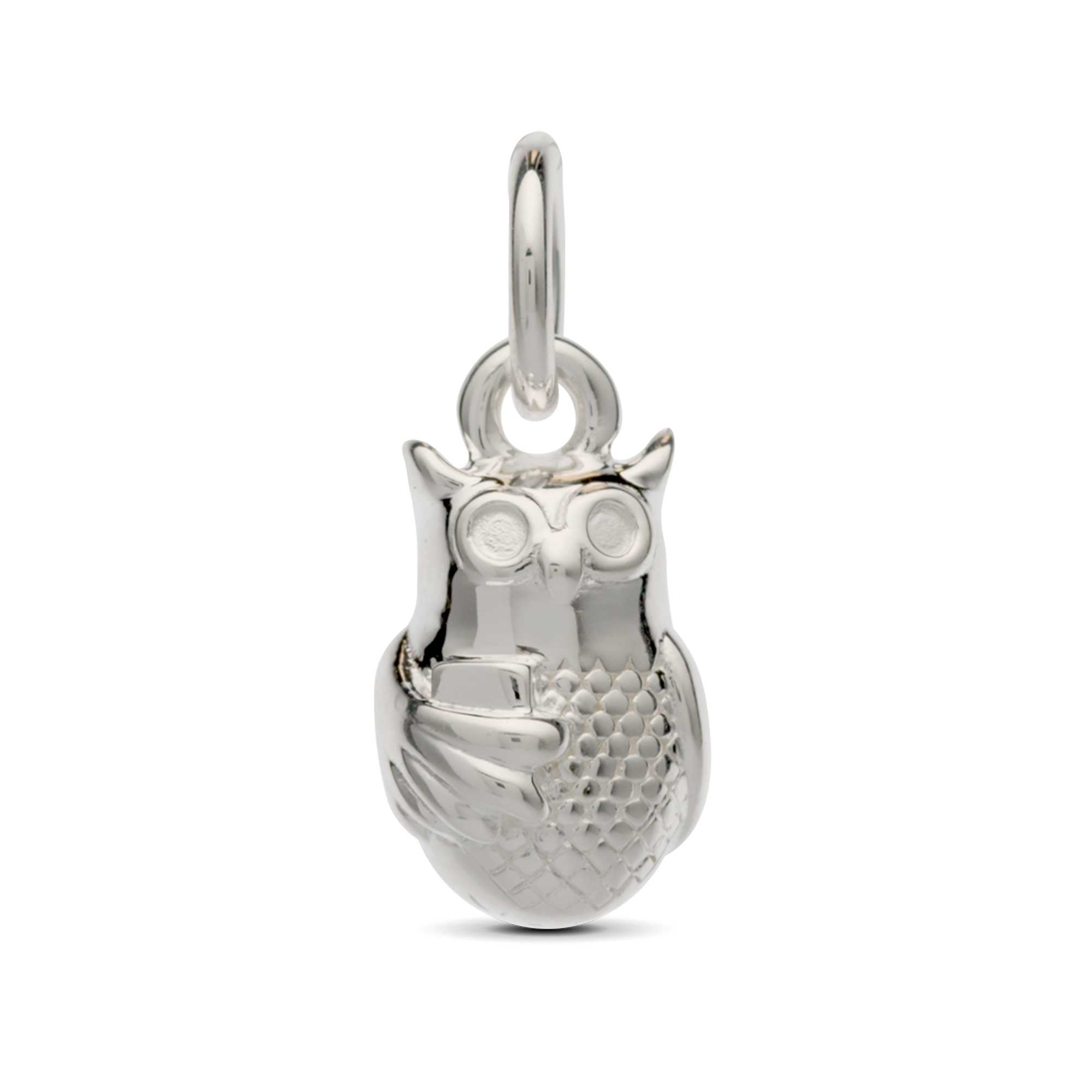 Owl Personalised Silver Charm - Jays Shop uk