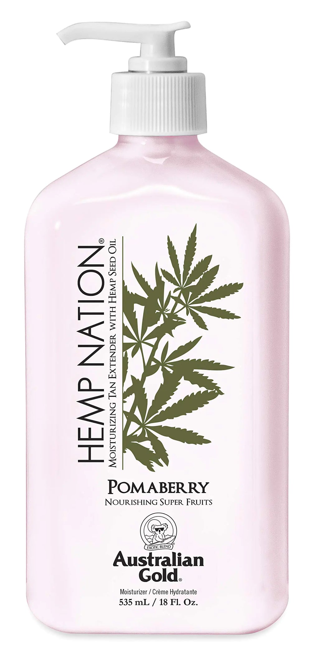 Australian Gold Hemp Nation Pomaberry Tan Extender 18 Ounce