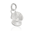 Poppy Flower Personalised Silver Charm - Jays Shop uk
