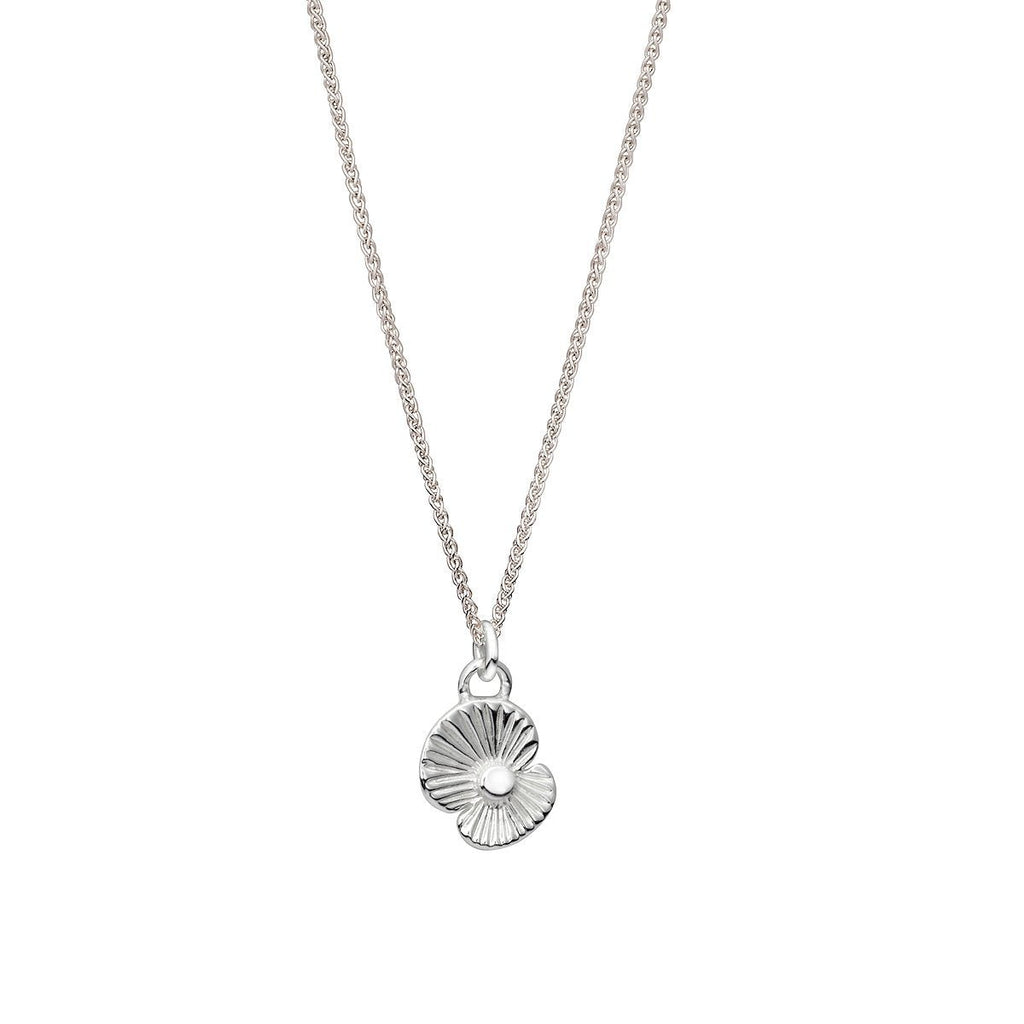 Poppy Flower Personalised Silver Charm - Jays Shop uk