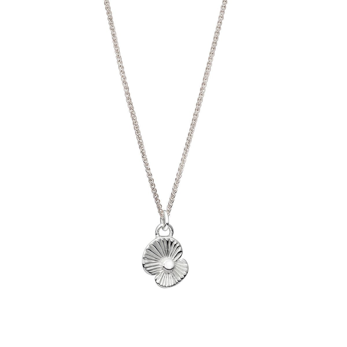 Poppy Flower Personalised Silver Charm - Jays Shop uk