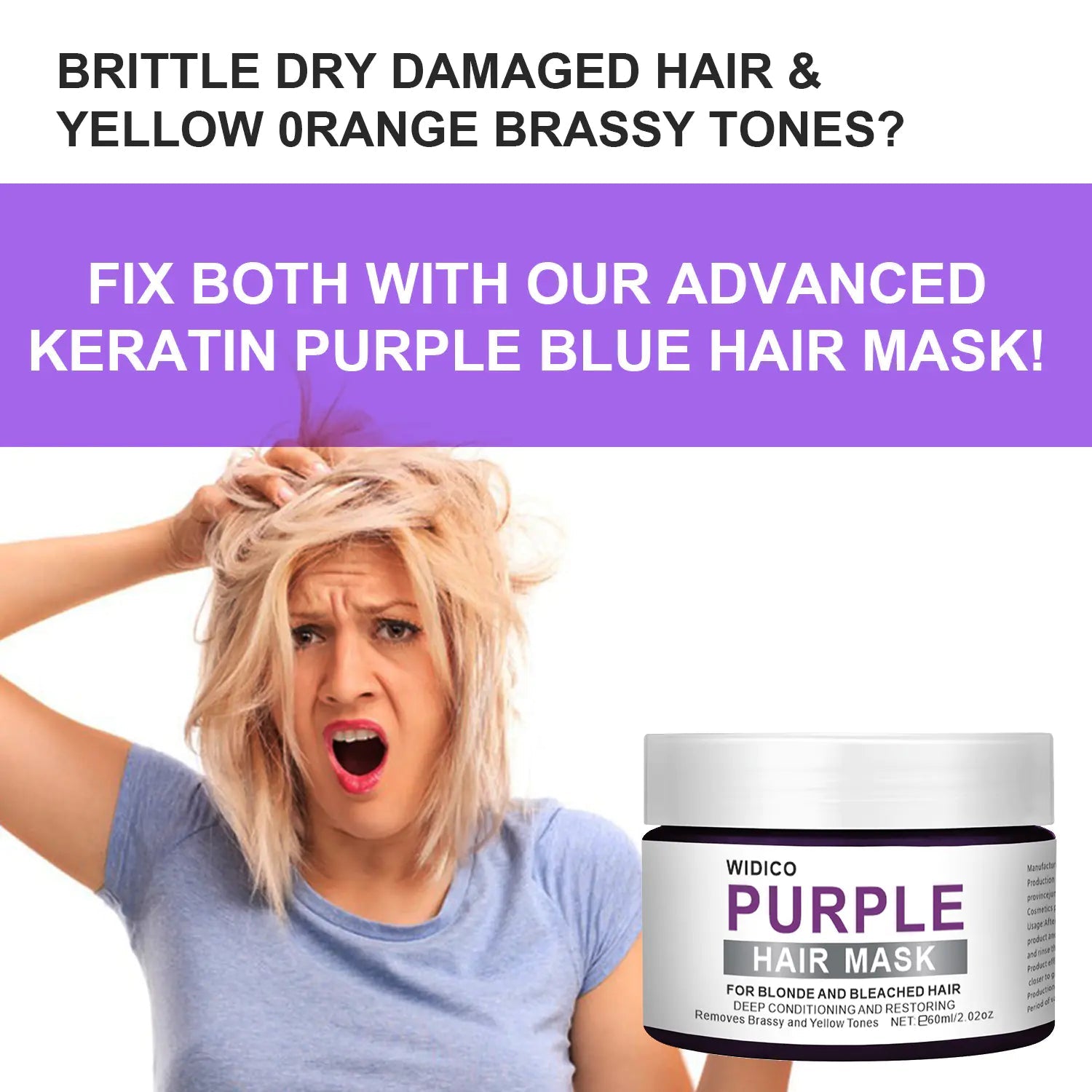 Purple Shampoo for Yellow Tone Removal and Hair Care - Jays Shop uk