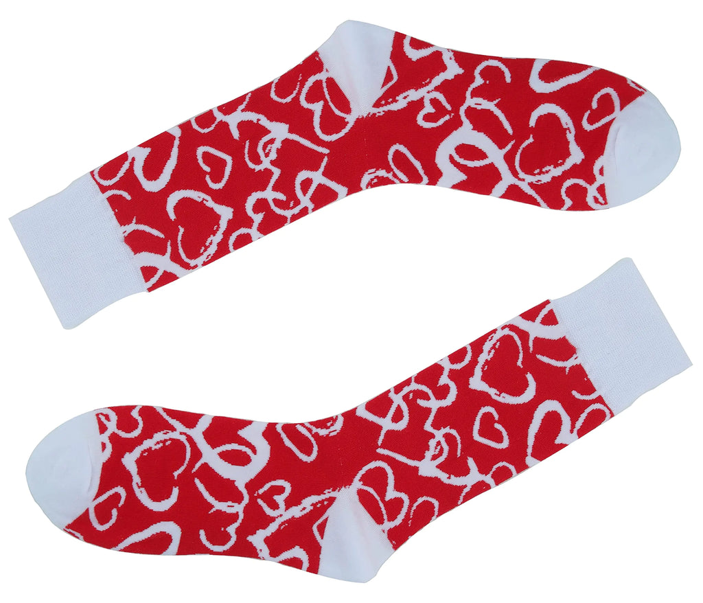 Man of Men Valentines Day Socks - Soft Cotton Trendy Simply Romance