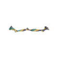 Only Natural Pet Hemp and Recycled Cotton Tug & Fetch Dog Toys - Interactive Tug & Chew Dog Rope Toy with 3 Knots - Eco-friendly Engaging & Durable Hemp Braid | Hemp Rope Toy with Squeakers 24" x 1"
