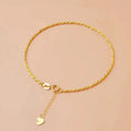 Hollow Gold Hemp Rope Bracelet