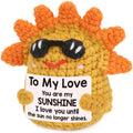 Couple Romantic Valentine Day Gifts for Her Him Gifts for Boyfriend Girlfriend Birthday Handmade Crochet Sunshine Gifts for Wife Husband to My Love Gift Ideas Love Decor Gift for Lover Valentines