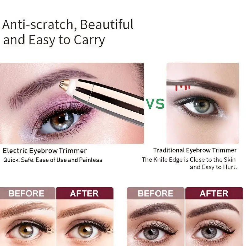 Rechargeable Painless Eyebrow Hair Remover Tool - Jays Shop uk