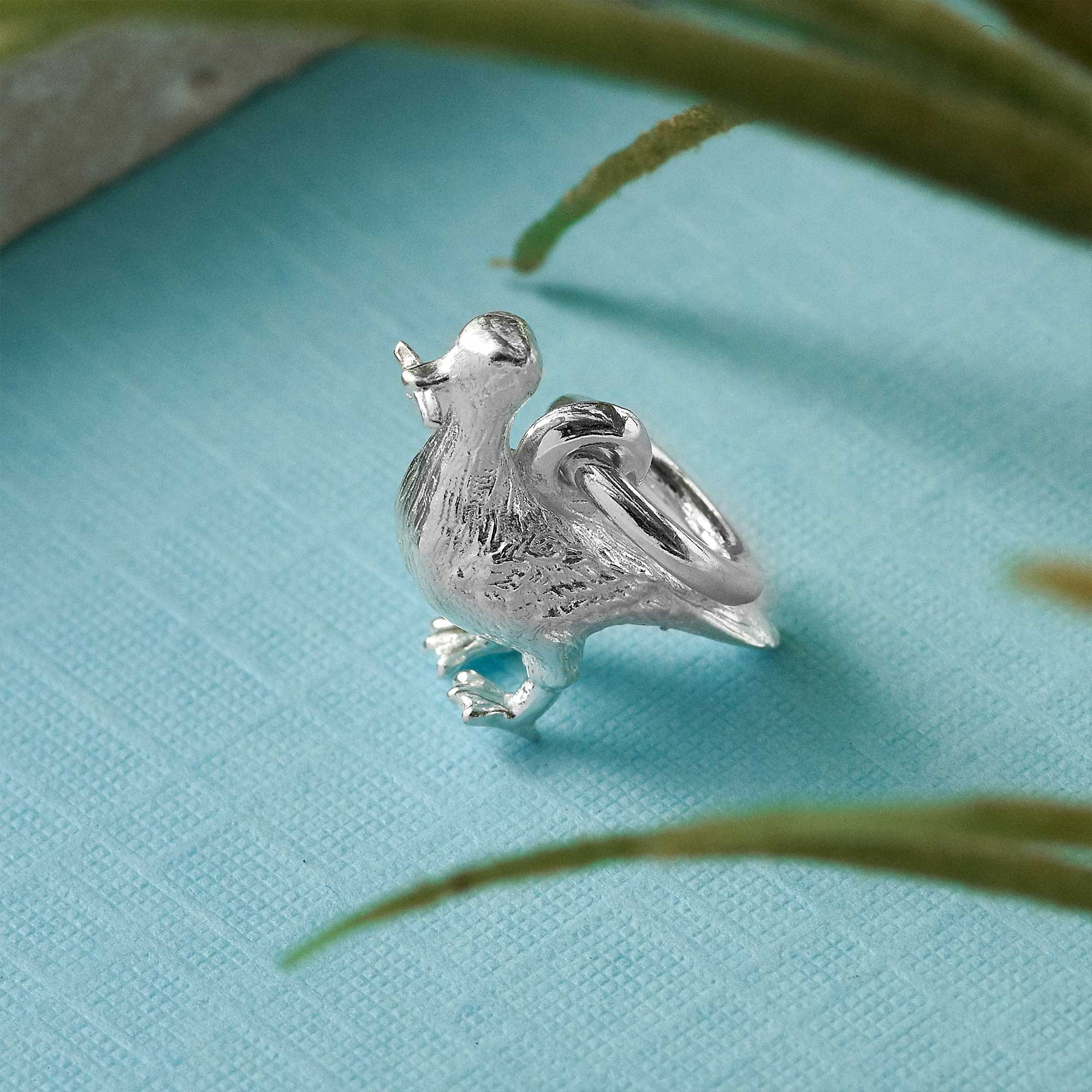 Seagull Silver Charm