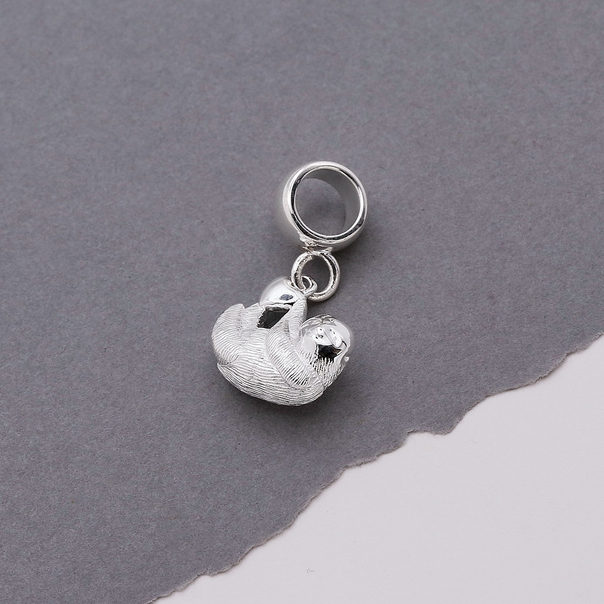 Sloth Silver Charm - Jays Shop uk
