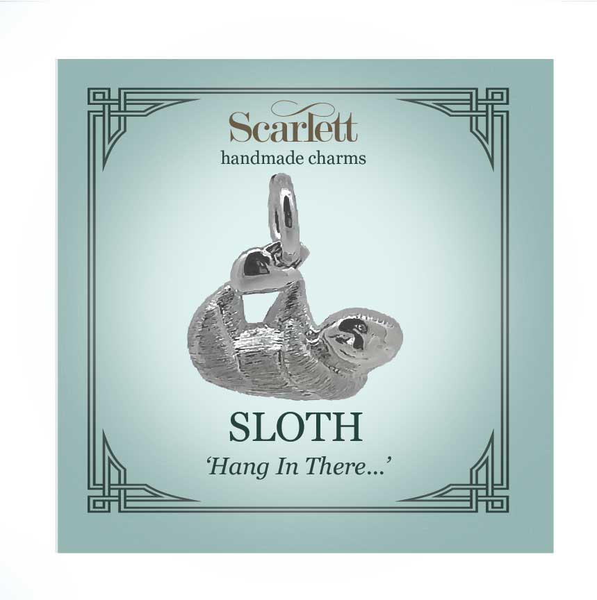 Sloth Silver Charm - Jays Shop uk