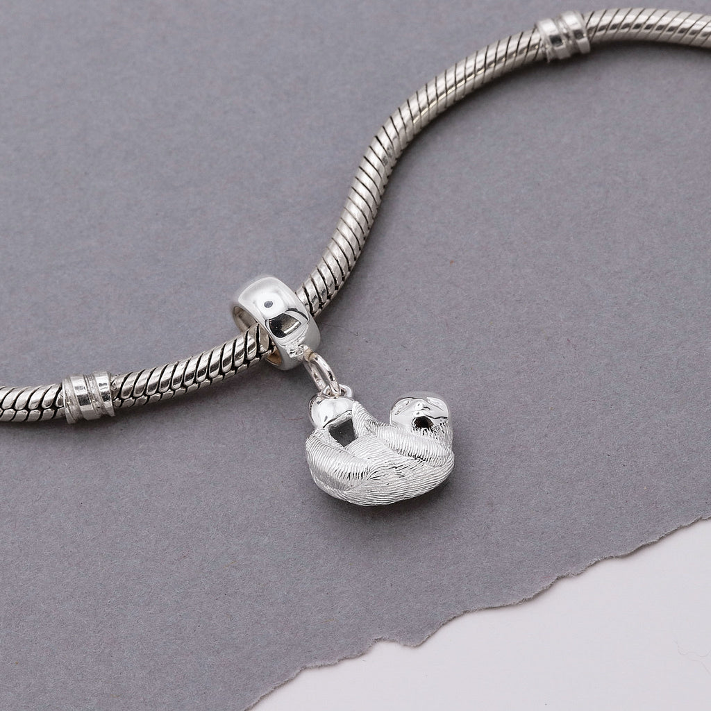 Sloth Silver Charm - Jays Shop uk